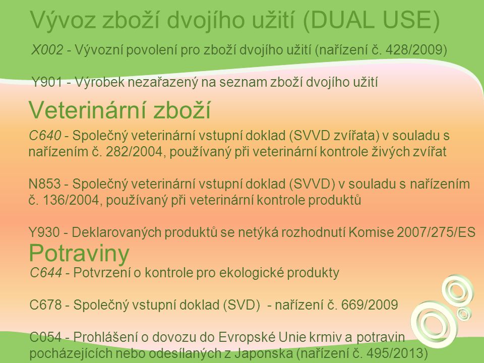 Vývoz zboží dvojího užití (DUAL USE)