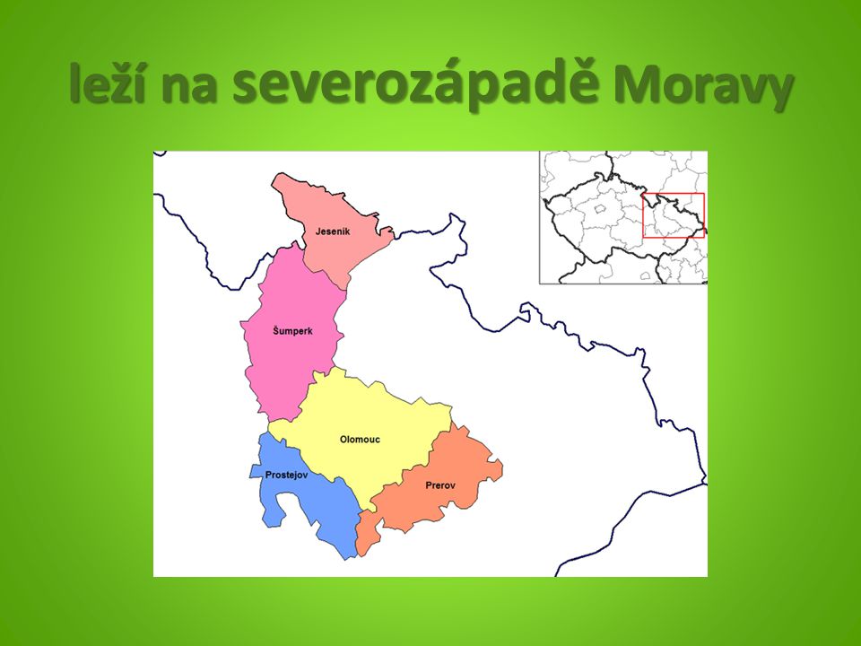 leží na severozápadě Moravy