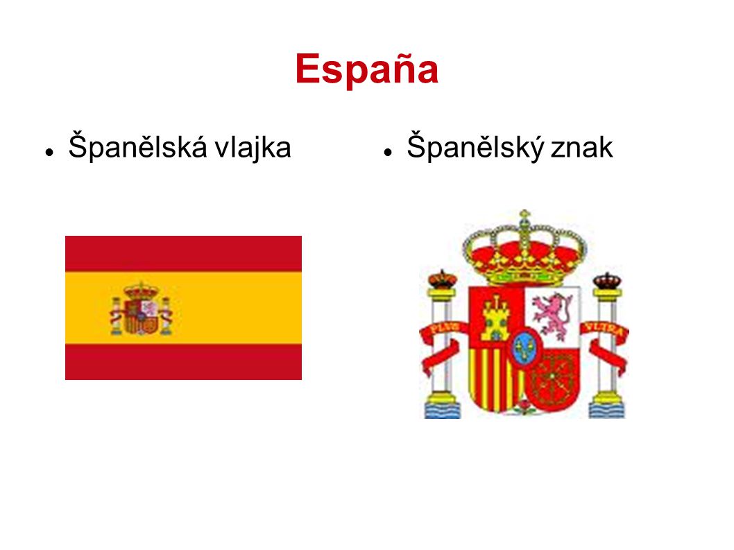 España Španělská vlajka Španělský znak 2