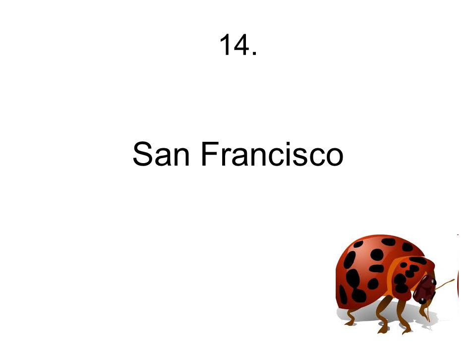 14. San Francisco