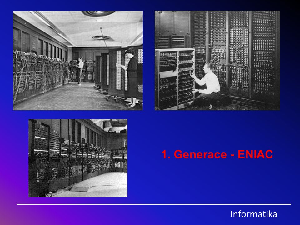 1. Generace - ENIAC