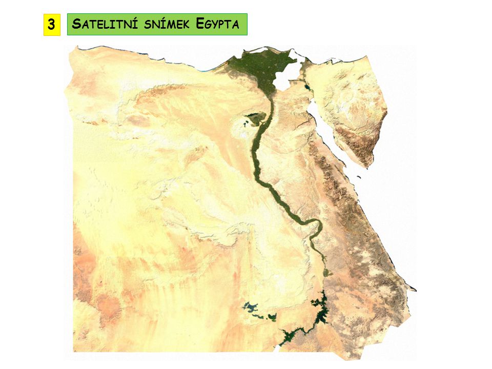 3 Satelitní snímek Egypta