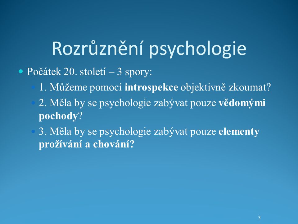 Rozrůznění psychologie