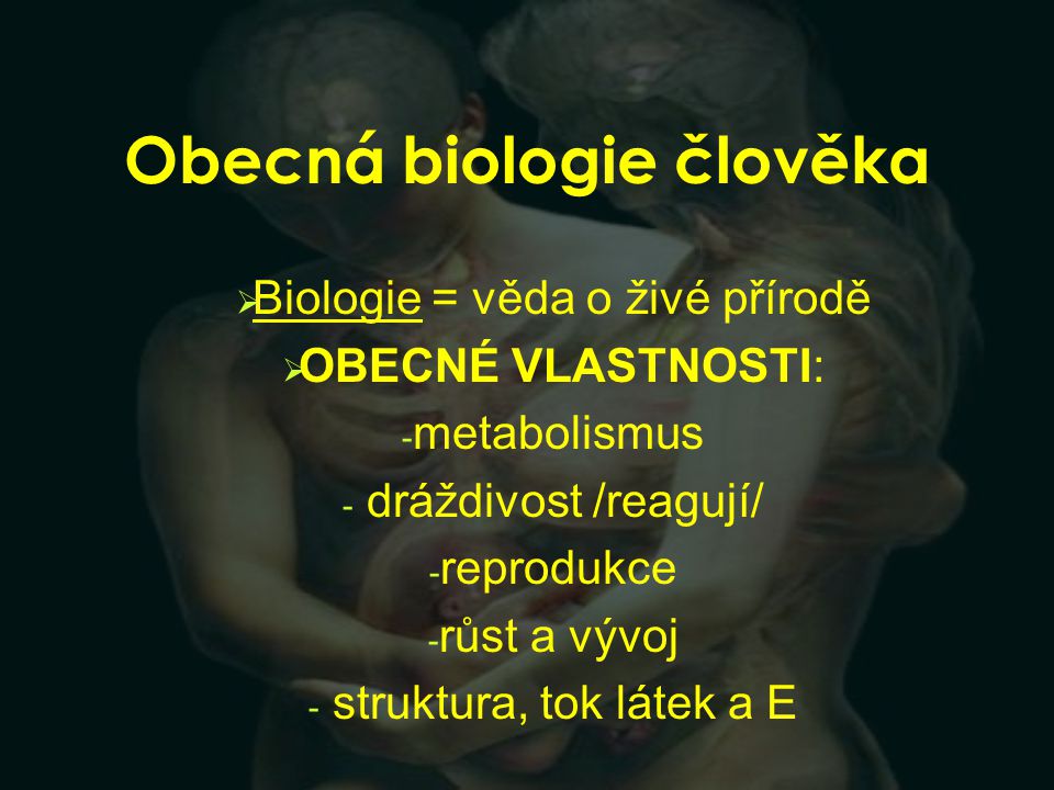 Obecná biologie člověka