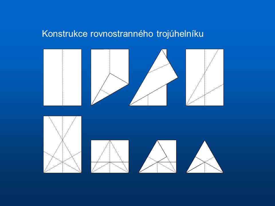 Konstrukce rovnostranného trojúhelníku