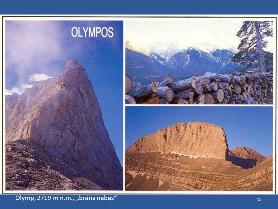 Olymp, 2719 m n.m., „brána nebes