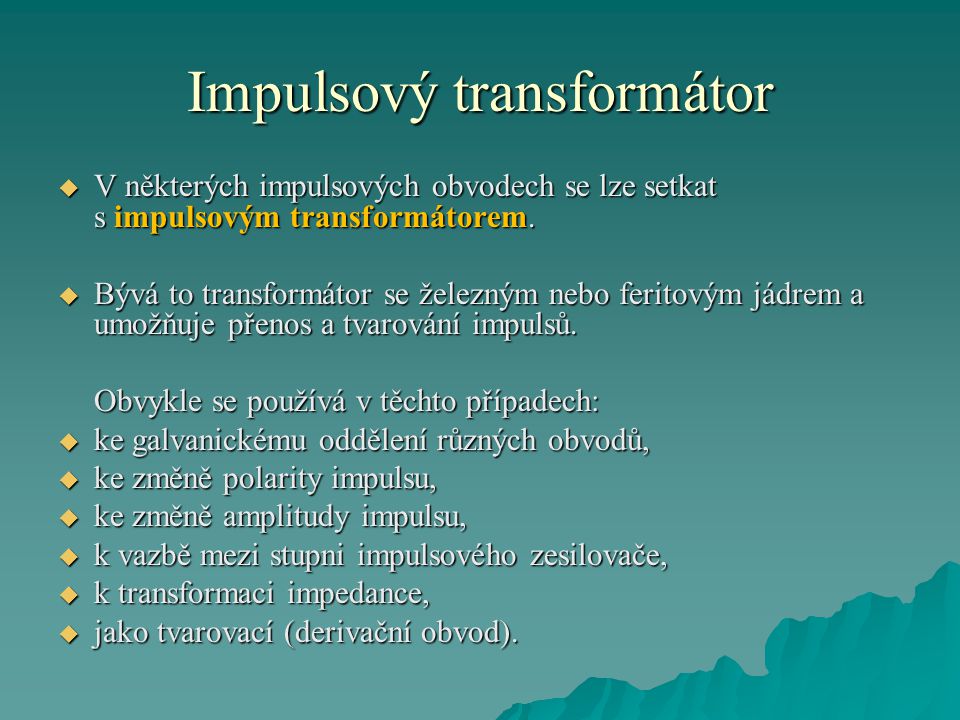 Impulsový transformátor
