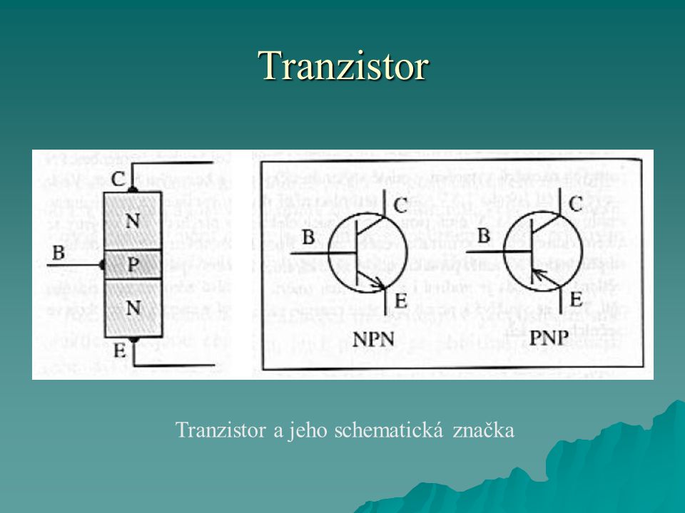 Tranzistor a jeho schematická značka