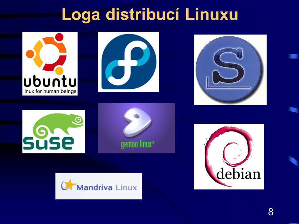 Loga distribucí Linuxu