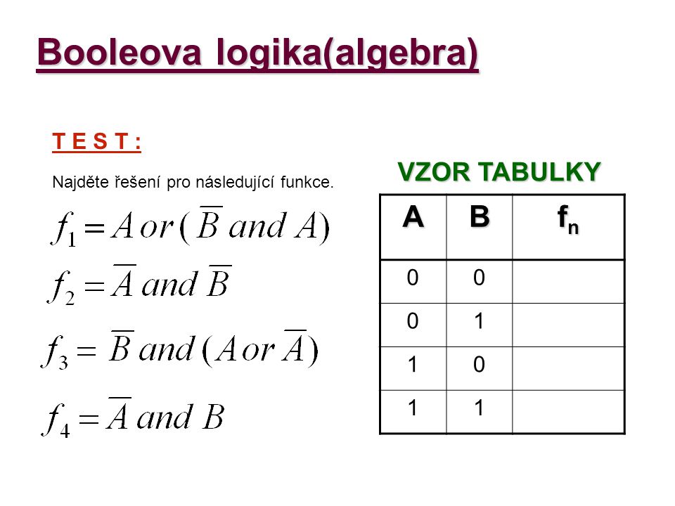 Booleova logika(algebra)