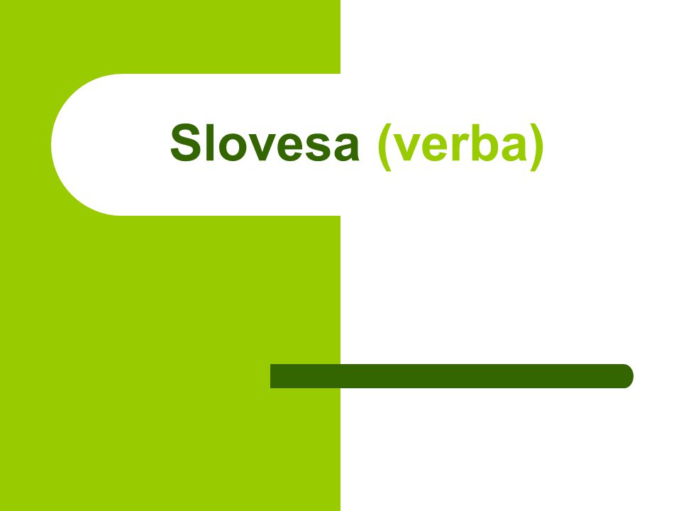 Slovesa (verba)