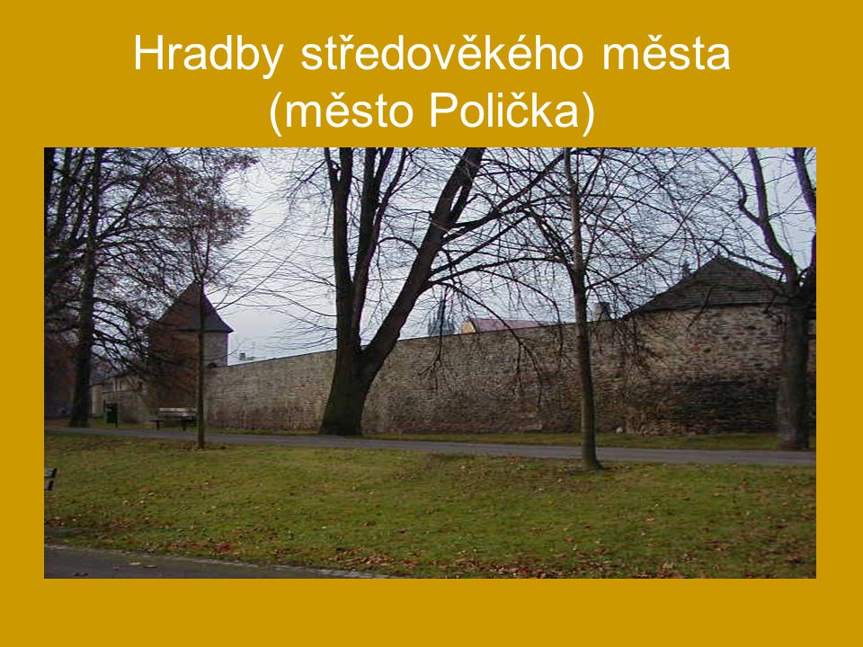 Hradby středověkého města (město Polička)