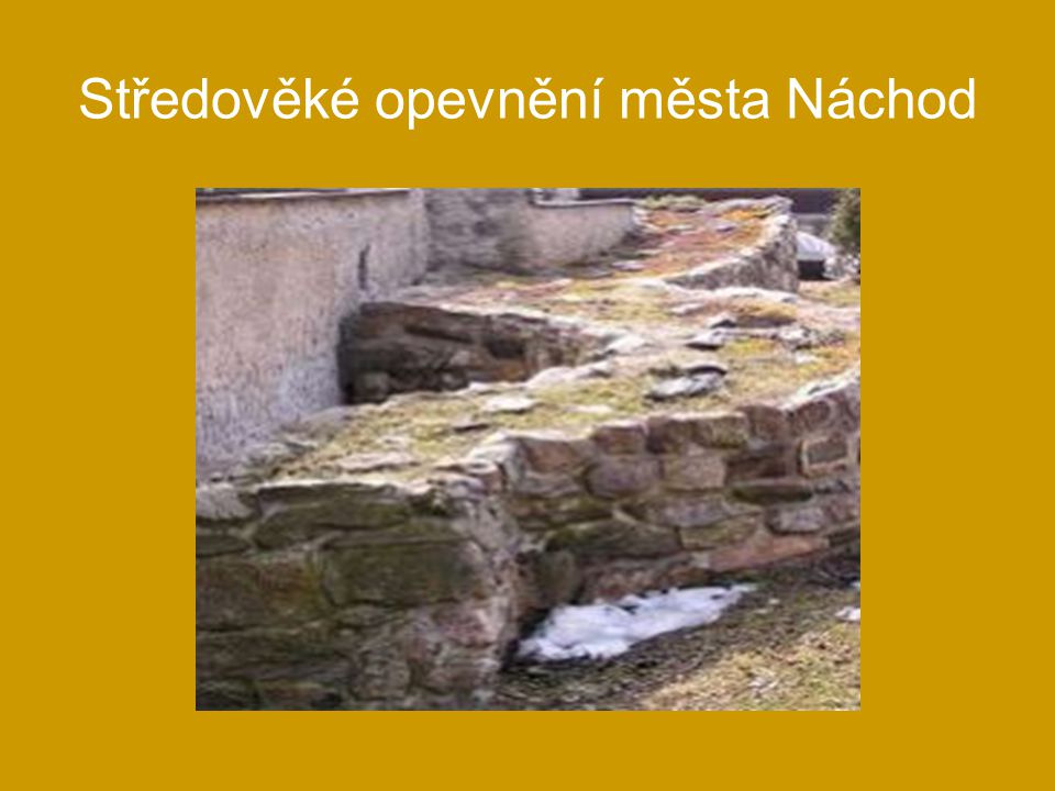 Středověké opevnění města Náchod