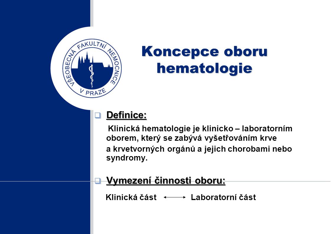 Koncepce oboru hematologie