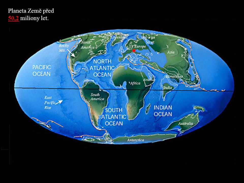 Planeta Země před 50,2 miliony let.