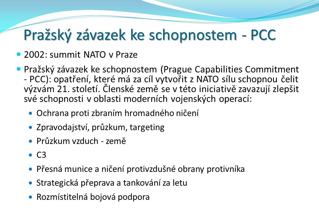 Pražský závazek ke schopnostem - PCC