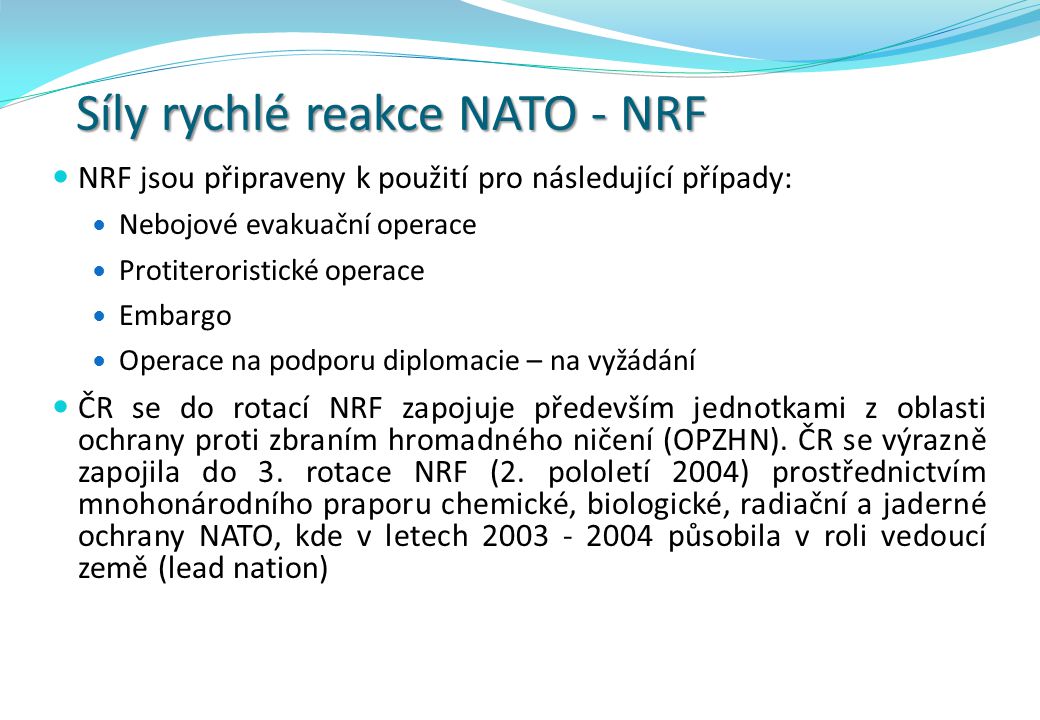 Síly rychlé reakce NATO - NRF