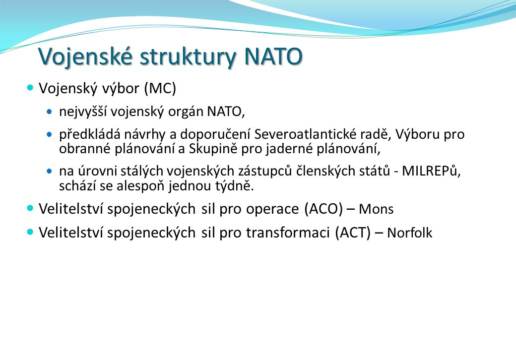 Vojenské struktury NATO