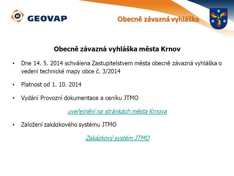 Obecně závazná vyhláška města Krnov