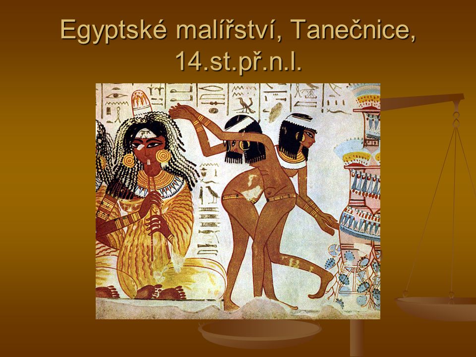 Egyptské malířství, Tanečnice, 14.st.př.n.l.