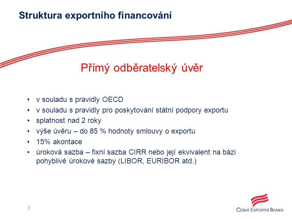 Struktura exportního financování