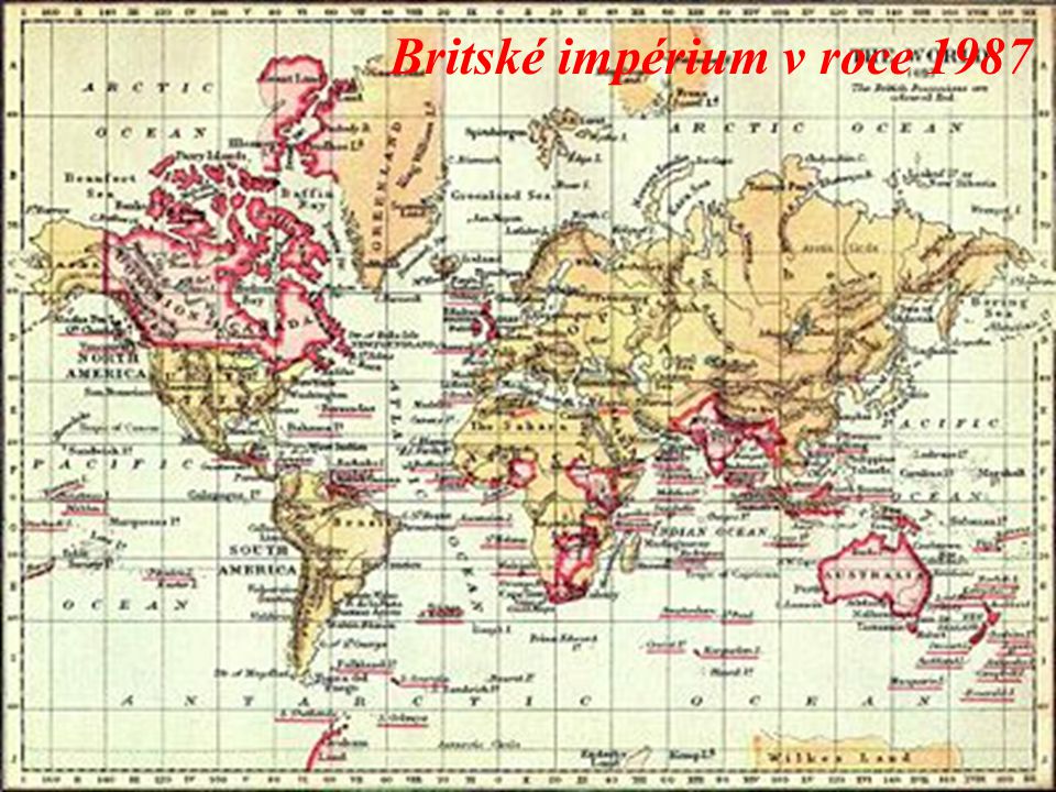 Britské impérium v roce 1987