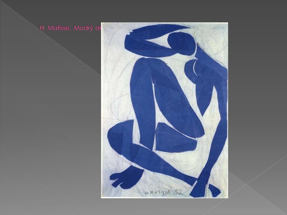 H. Matisse, Modrý akt, 1952.