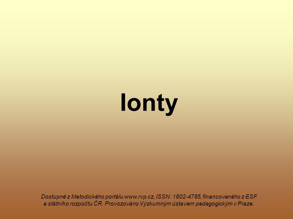 Ionty