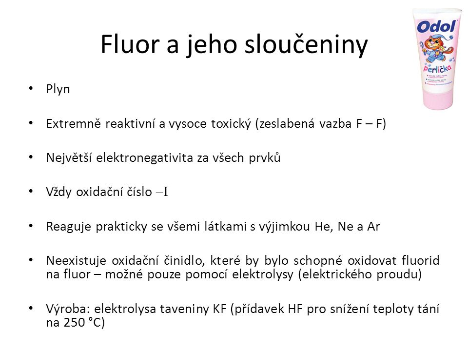 Fluor a jeho sloučeniny