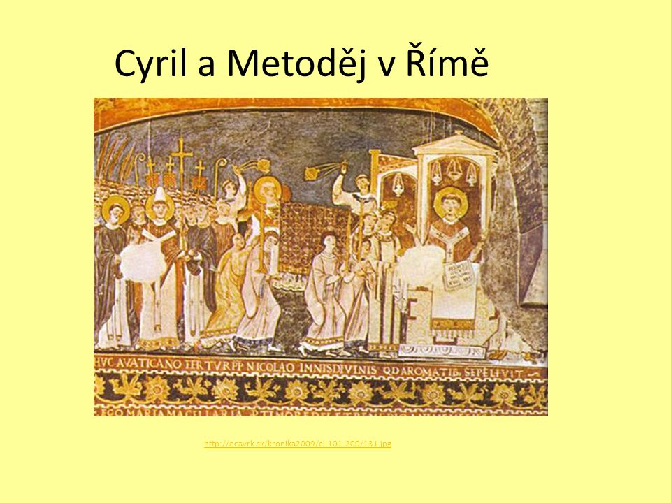 Cyril a Metoděj v Římě