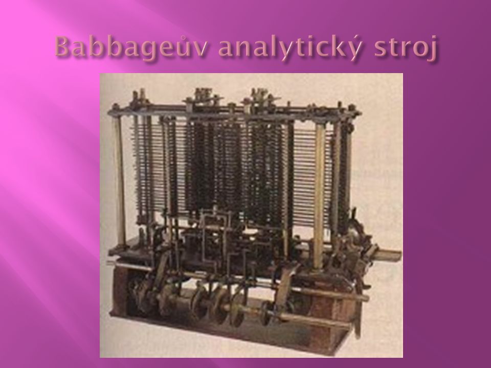 Babbageův analytický stroj