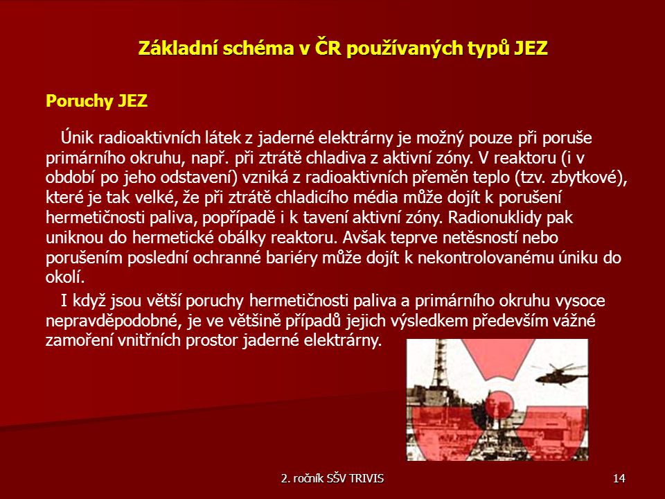 Základní schéma v ČR používaných typů JEZ