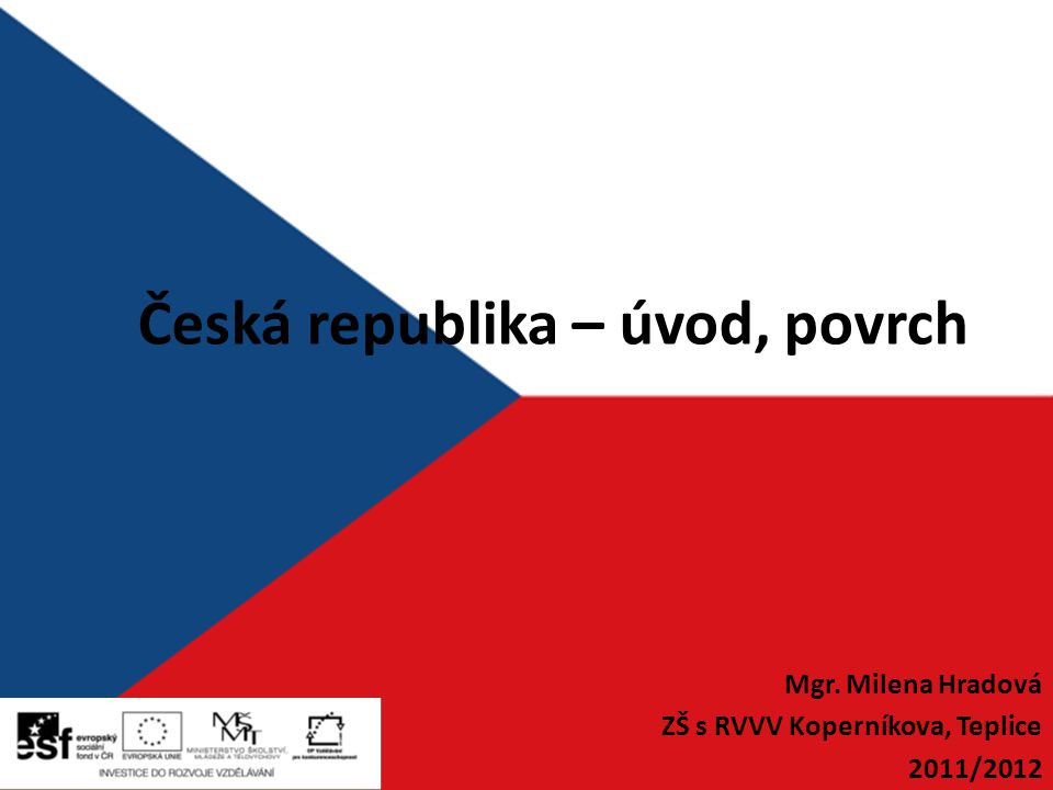 Česká republika – úvod, povrch