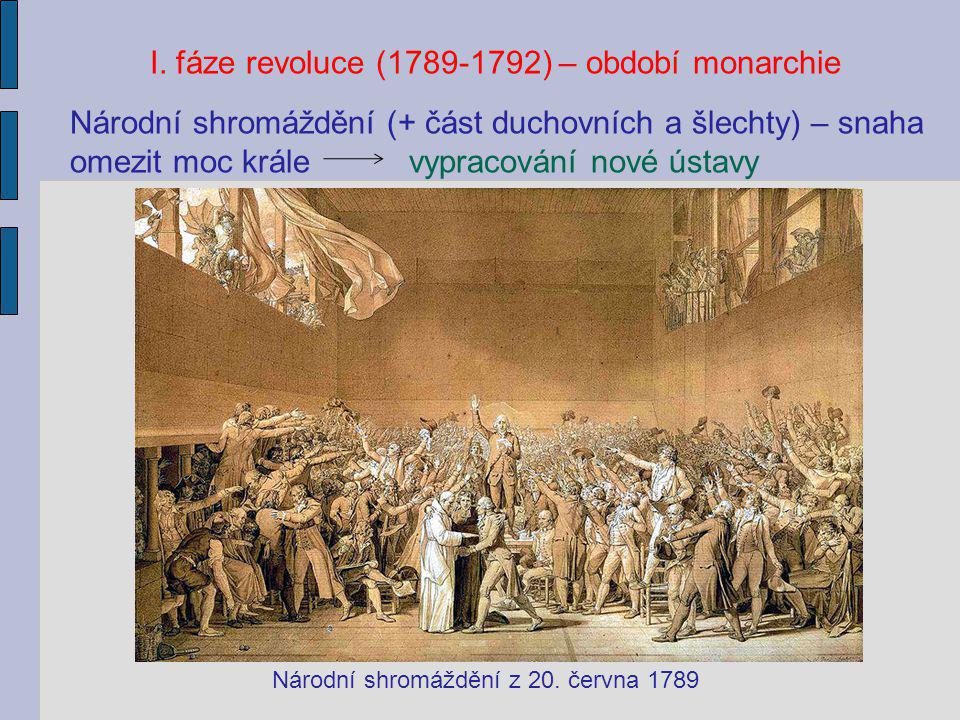 I. fáze revoluce ( ) – období monarchie