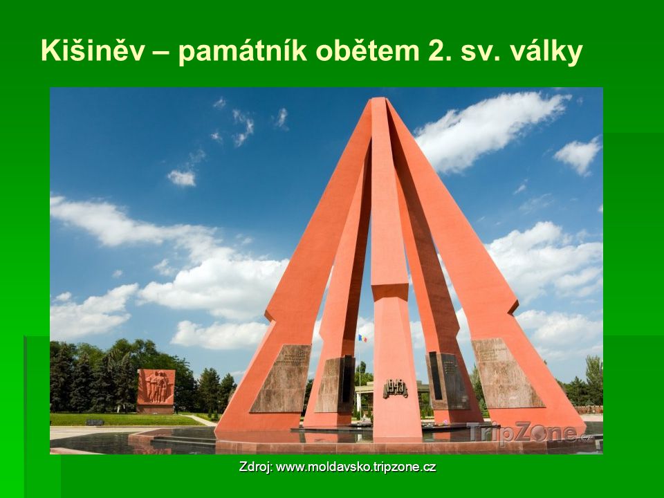 Kišiněv – památník obětem 2. sv. války