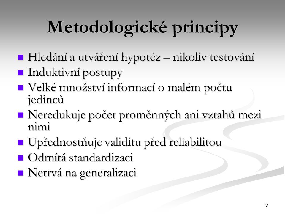 Metodologické principy