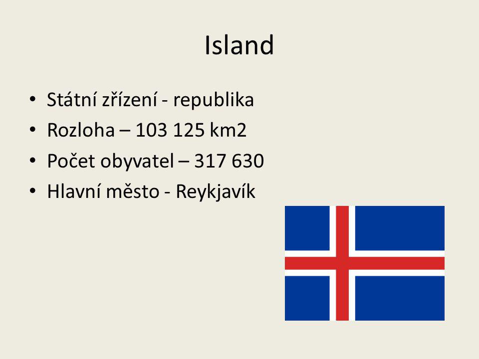 Island Státní zřízení - republika Rozloha – km2