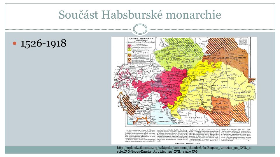 Součást Habsburské monarchie
