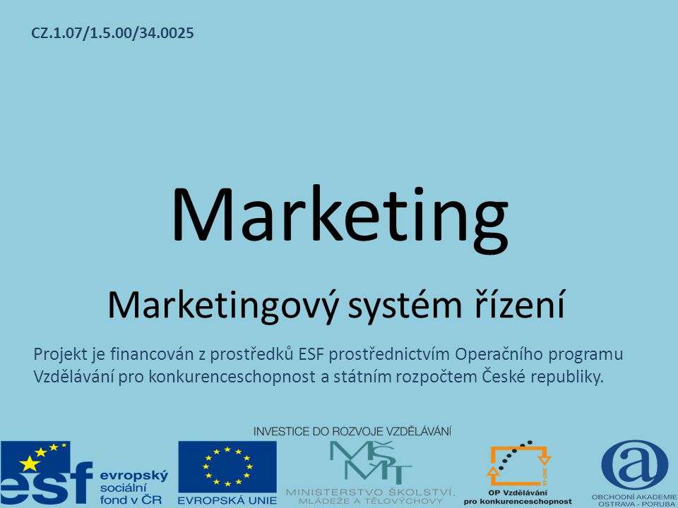 Marketingový systém řízení