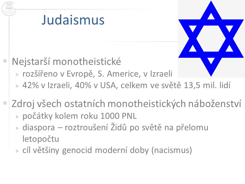 Judaismus Nejstarší monotheistické