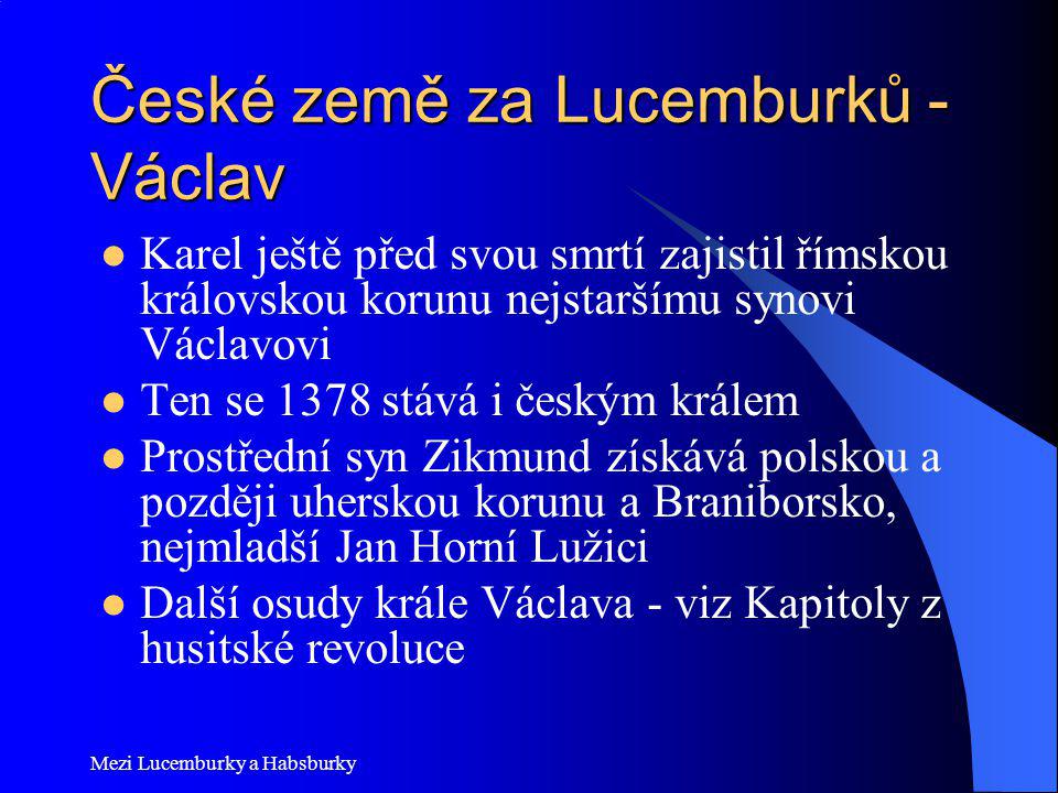 České země za Lucemburků - Václav