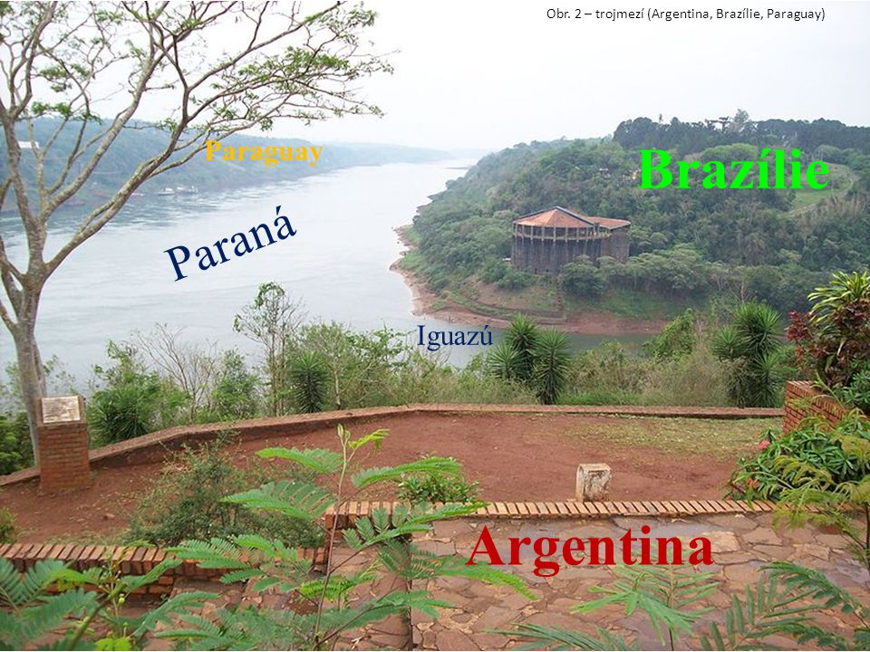 Brazílie Argentina Paraná Paraguay Iguazú