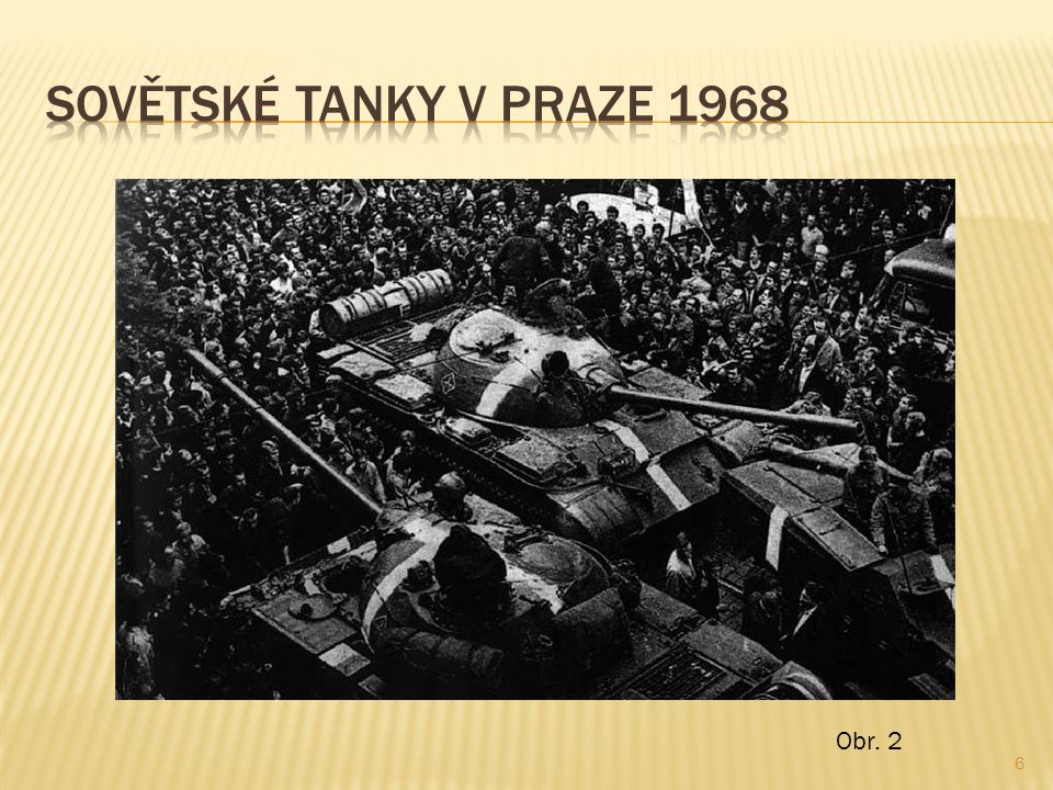 Sovětské tanky v Praze 1968 Obr. 2