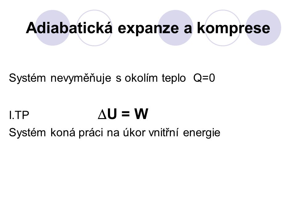 Adiabatická expanze a komprese