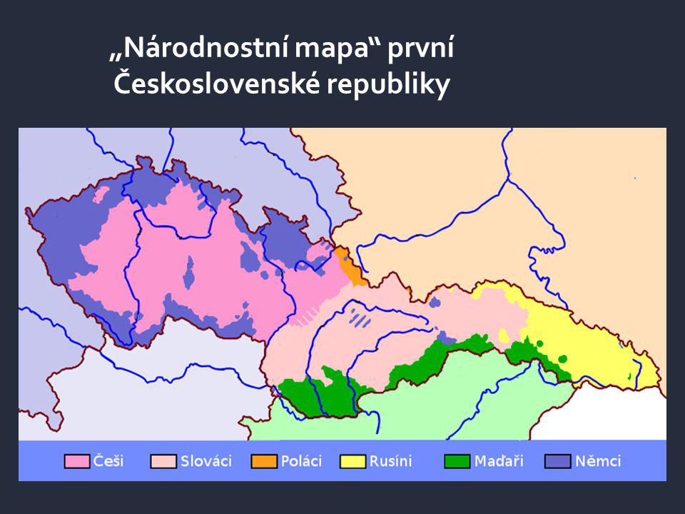 „Národnostní mapa první Československé republiky