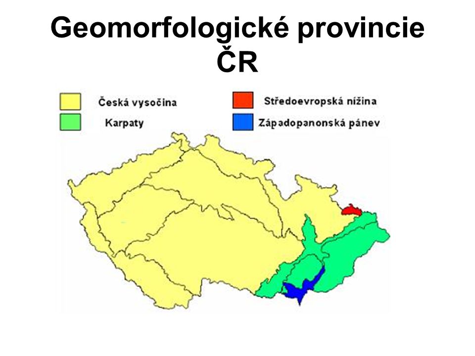 Geomorfologické provincie ČR