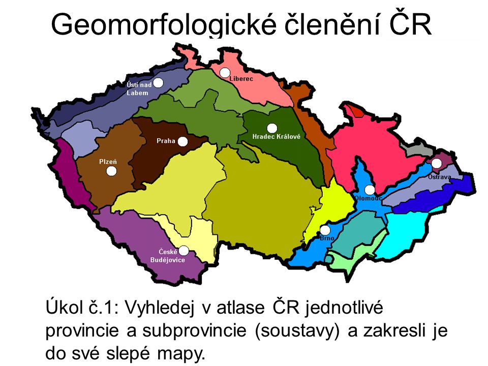 Geomorfologické členění ČR