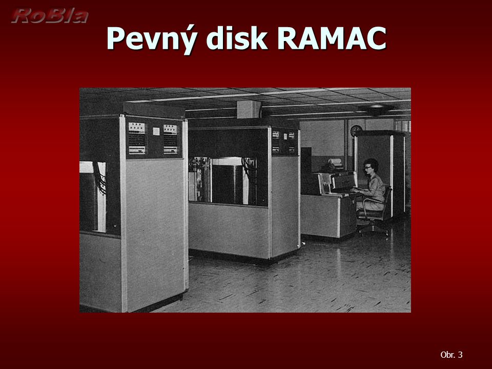 Pevný disk RAMAC Obr. 3