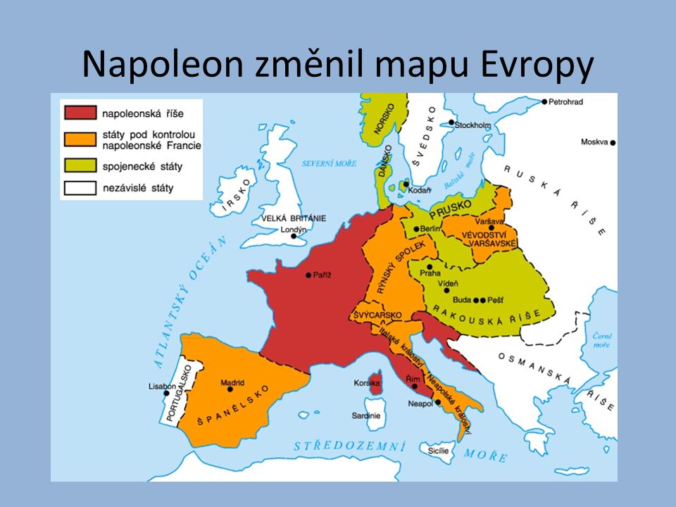 Napoleon změnil mapu Evropy