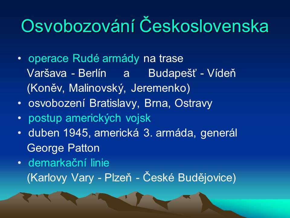 Osvobozování Československa